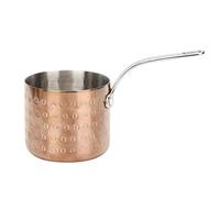 Mini casserole de 8 cm, petite casserole à trois couches en acier inoxydable, petite casserole utilisée pour cuire la soupe, faire une marmite chaude