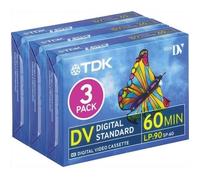 Mini-cassette vidéo TDK DVM60 - 3x60min