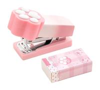 Mini Cat Paw-Shaped Stapler - Gradient Desktop Stapler With Cute Cat Paw Design | Portable Small Includes 1000 | 2-15 Sheets Of Paper | Ideal Kawaii Gift