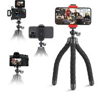 Mini Cell Phone Tripod Travel Camera Tripod Table Tripod Octopus Tripod Stand Flexible Compatible with Cell Phones, Cameras, Gopro (ATAY-11)
