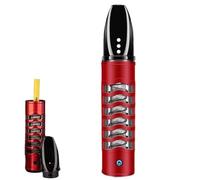 Mini cendrier de voiture rechargeable par USB, porte-cigarette portable pour garder propre pour fumeur, cendrier, porte-cigarette avec bobine de tungstène USB (rouge)