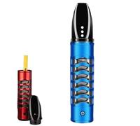 Mini cendrier de voiture rechargeable par USB, porte-cigarette portable pour garder propre pour fumeur, cendrier, porte-cigarette avec bobine de tungstène USB (bleu)