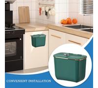 Mini Cestino Da Parete - Cestino Compatto Per Compost, Contenitore Spazzatura Con Ganci E Sacchetti | Per Cucina Armadio Sotto Lavello Ufficia in morbida integrata co Casa Spazio Limitato