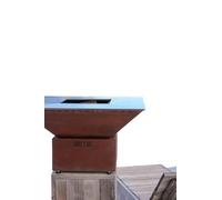 MINI CEVENOL Brasero Simple Cuve Corten - M - Carré - Compact mais spacieux pour des moments chaleureux en extérieur