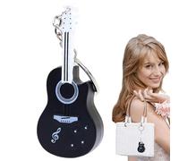 Mini chaîne de son de guitare - Petit porte-clés d'instrument musical Design réaliste | Nouveauté charme cadeau hommes femmes, taille de poche acoustique replcaa pour Noël anniversaire souven