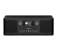 Pure Classic C-D6i - Radio Internet Tout-en-Un avec WiFi, Dab+/FM, Bluetooth 5.3, Lecteur CD, USB, AUX, 150 Stations préréglées, Son stéréo 2x15W, écran Couleur, réveil et minuterie - Noir