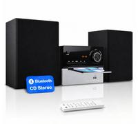 Mini Chaine HiFi Bluetooth pour Maison, Lecteur CD avec Enceintes 30W RMS
