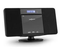 Mini chaîne HiFi - ONECONCEPT - V-13 - Lecteur CD MP3 - Radio AM/FM - Réveil avec télécommande - Noir