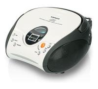 Mini chaine HIFI radio FM stéréo portable avec lecteur CD blanc noir lenco G