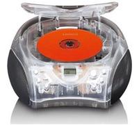 MINI CHAINE HIFI RADIO FM STÉRÉO PORTABLE AVEC LECTEUR CD TRANSPARENT NOIR