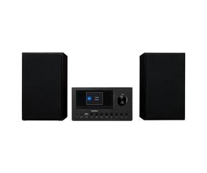 Mini Chaîne HiFi - Radio Internet DAB/FM - Lecteur CD - 2x15W RMS - Noir