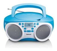 Mini chaine HIFI radio lecteur CD avec fonction MP3 et USB - lime blanc bleu lenco G