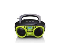 Mini chaine hifi radio lecteur cd avec fonction mp3 et usb - lime noir vert