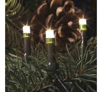 Mini-chaîne lumineuse à LED 20 blanc chaud / vert un brin intérieur 09243