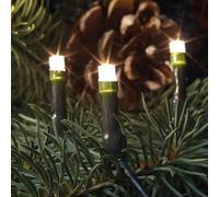 Mini-chaîne lumineuse LED 50 blanc chaud / vert un brin intérieur 04545