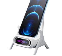 Mini chaise chargeur rapide sans fil - Support de téléphone magnétique 15 W | Amplificateur de bureau pour canapé paresseux | Support de téléphone portable unique pour bureau, chambre, étude, regarder