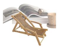 Mini chaise de plage miniature en bois, modèle de chaise longue | Meubles décoratifs faits à la main pour maison de poupées, plages pour étagère, bureau, exposition, décoration