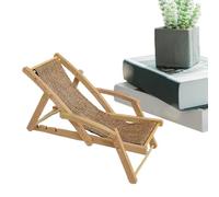 Mini chaise en bois - Accent de chaise compacte, style en bois naturel, pièce d'exposition légère, charmant motif côtier | Idées pour la disposition des chambres sur le thème de la baignade et pour l'