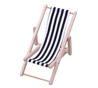 Mini chaise longue | Chaise longue pliable pour la décoration | Modèle de salon Cħaiř, décoration de jardin de bureau de maison de jouet, plage, ornement de bureau, accessoires de meubles de piscine v