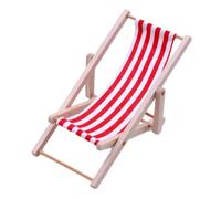 Mini chaise longue, meuble de salon pliable, décoration de plage | Le design compact et pliable ajoute une touche charmante aux bureaux, étagères et présentoirs de jardin tout en imitant un