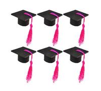 Mini Chapeau de Docteur 6Pcs en Tissu Non Tissé, Remise de Diplôme