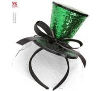Mini chapeau haut de forme vert femme vert G