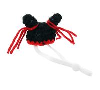 Mini Chapeau pour Petits Animaux, Célébration Halloween, Noir, Chinchillas | Polyacrylique Doux, Mentonnière Réglable, Look Adorable et Décoratif, pour Photos de Fête, Petits Rongeurs