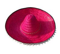 Mini Chapeaux Sombrero Mexicains en Paille Mignons, Amusants pour Fête, Le Carnaval, L'été, Le Cinco De Mayo Mexicain, Cadeaux De Fête (Rose Rose)