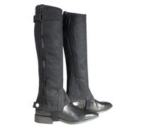 Mini-chaps d'équitation HORZE Amara pour adulte | Paire de mini-chaps en cuir synthétique avec fermeture éclair | Guide des tailles précis en ima