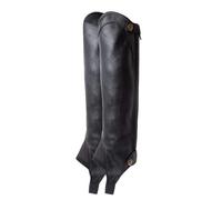 Mini-chaps d'équitation synthétiques enfant Horze Billie Noir 8/10 ans