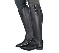 Mini-chaps en cuir enfant HKM Elastic Noir 10 ans