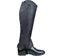 Mini-chaps en cuir enfant HKM Elastic Plain Noir 4 ans