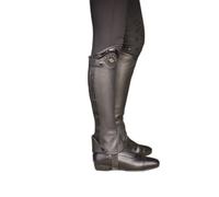 Mini-chaps en cuir femme Penelope Prisca Noir M (Tige : Courte)