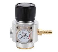 Mini chargeur de fût de régulateur de gaz de soude, mini régulateur de gaz de CO2 T21 * 4 Kit de chargeur de CO2 de fil de manomètre de soude 0-90 PSI (pour l'Europe)