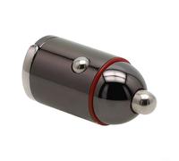 Mini chargeur de téléphone de voiture avec deux ports USB PD 65 W et pour QC3 0 Support pour prise de véhicule DC 12 V 24 V Compact et corps en métal avec protection contre les surintensités et les