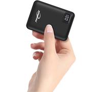 Mini Chargeur De Téléphone Portable 10000mah Charge Rapide Station De Recharge 2,4 A Batterie Externe Double Ports Avec Écran Lcd Powerpack Compatible Avec Iphone Ipad Samsung Nintendo Et Tablettes