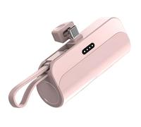 Mini chargeur portable, charge rapide de 20 W, batterie externe capsule de 5000 mAh, ports de type C et ports, design léger et adapté à la poche, certifié CE FCC