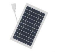 Mini chargeur solaire avec puissance de sortie de 2 W, solution de charge efficace de 5 V pour les voyages et les activités de plein air