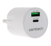 Mini chargeur USB A+C - Quick Charge - 20W - Zenitech