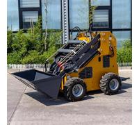 Mini chargeuse compacte multifonctionnelle avec niveleuse et chargeur sur roues pour la construction et l'agriculture