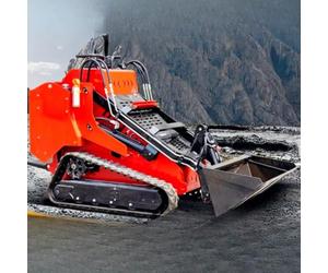Mini chargeuse compacte pour l'aménagement paysager et la manutention de | Machine de travail hydraulique compacte pour les cours, les fermes, les chantiers de construction, le nivellement