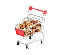 Mini Chariot De Courses | Accessoires pour Photos - Chariot De Supermarché,Pour Garçons Collectionneurs Jardins Féeriques Jeu D Imitation Fabrication De Maquettes