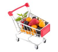 Mini chariot de courses rectangulaire de 14 x 13 cm, organiseur de bureau, accessoire et d coration, support pour jouets pour enfants, mini chari