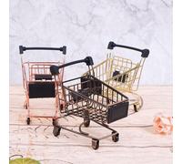 Mini Chariot De Shopping, Pour La Maison Ou Le Bureau, Pour Ranger Des Articles Divers, Ornements, Jouets Pour Enfants, Cadeau De Noël