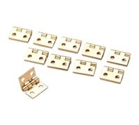Mini charnières en laiton for armoire, 50 pièces, charnières de vitrine for petites boîtes de porte artisanales, accessoires or 8x10mm for boîtes artisanales