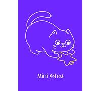 Mini Chat: Cahier petits carreaux - format A4 - 100 pages - modèle 16