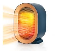 Mini Chauffage d’appoint Soufflant Céramique 800/1200W - Radiateur Électrique avec 2 Modes, Protection Surchauffe & Anti-Basculement - Pour Salle de Bain, Maison, Bureau