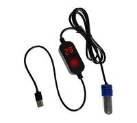 Mini Chauffage D'aquarium sous USB avec Contrôleur de Température Externe Réglable et Protection Contre Les, Idéal pour Les, 15w