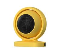 Mini chauffage électrique à air chaud - Portable en hiver - Chauffage d'appoint à haut rendement pour chauffage électrique - Convient pour la maison et le bureau - Jaune