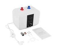 Mini Chauffe-Eau 6L 1500W Écran LED Sortie Supérieure Sous Évier | écran 0-65°C, 1500W, inox 304/316, IPX4, faible encombrement - cuisine, lavabo, vaisselle, lavage mains, fruits, légumes.